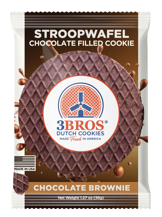 3Bros®Cookies Chocolate Brownie Stroopwafels
