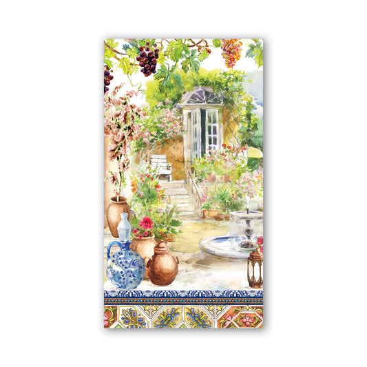 Michel Design Works Tuscan Terrace hostess napkins, Italian garden villa design