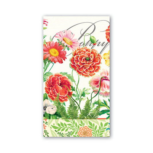 Michel Design Works Poppies and Posies hostess napkins, bright summer poppy design