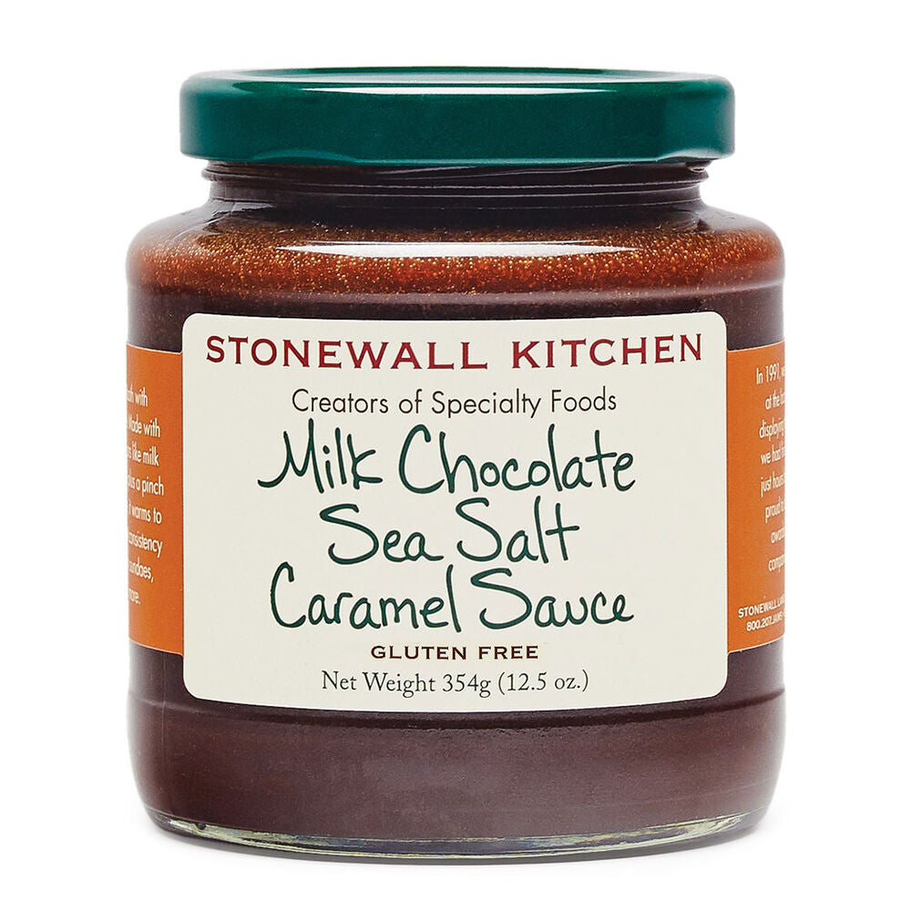 Stonewall Kitchen Milk Chocolate Sea Salt Caramel Sauce — 12.5 oz Jar