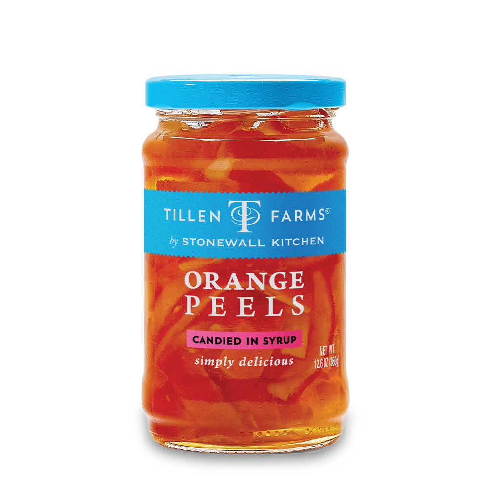 Tillen Farms Orange Peels Candied in Syrup — 12.6 oz Jar