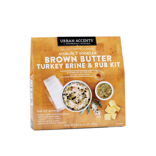 Urban Accents Gourmet Gobbler (Brown Butter Turkey Brine & Rub Kit)