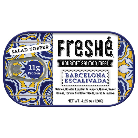 Freshé Gourmet Canned Salmon Barcelona Escalivada