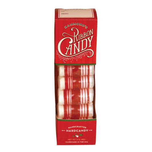 Hammond's Candies mini ribbon candy in a 5 oz bag, folded holiday hard candy