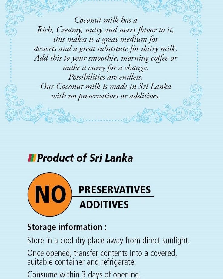 Organic Coconut Milk 1-OCMLK17-412