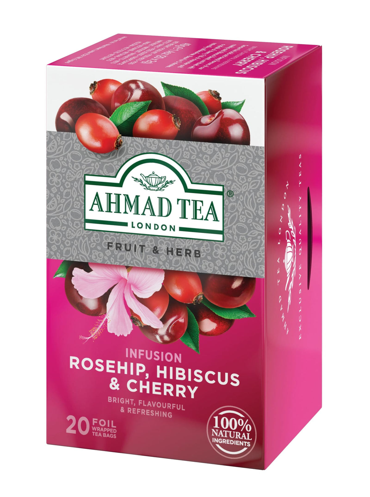 Ahmad Tea Fruit and Herbal Infusions - Rosehip, Hibiscus & Cherry