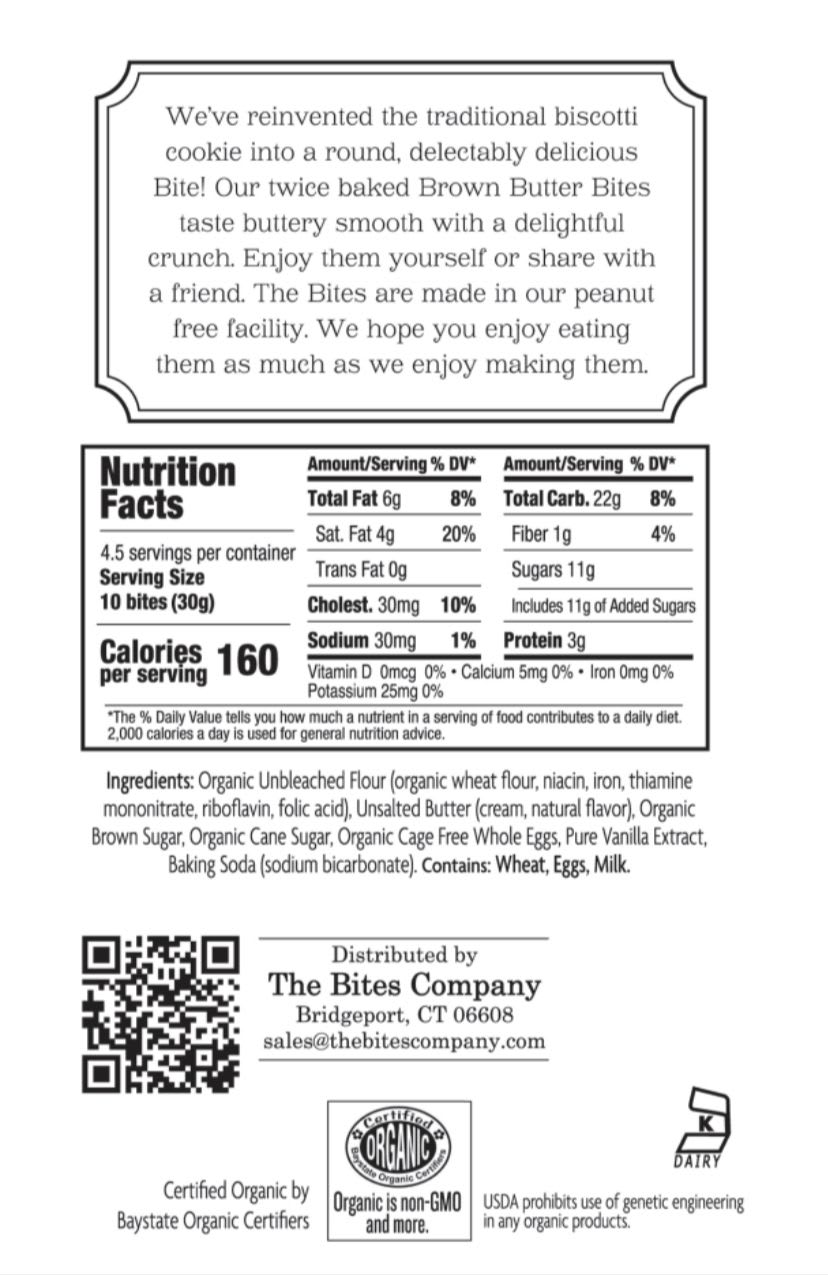 The Bites Company Brown Butter Biscotti Bites 4230