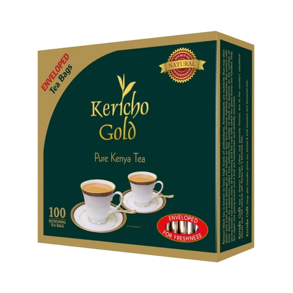 Aiva Products KENYA KERICHO 100 ENVELOPES TEA BAGS - 100 UNIT (PACK OF 1 BOX)