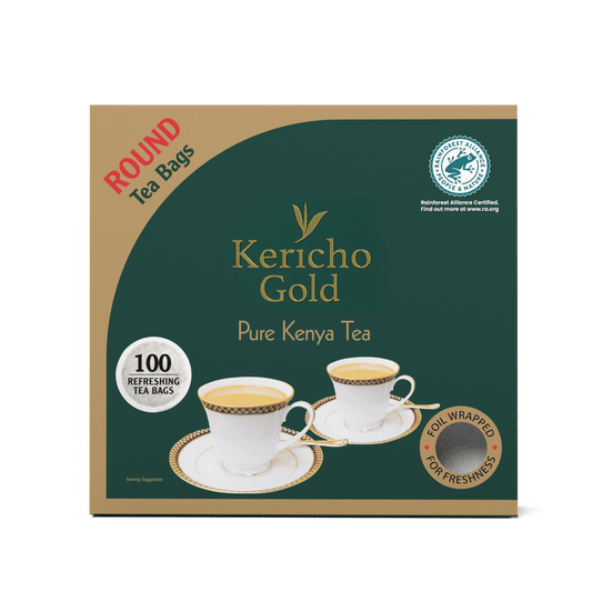 Aiva Products KENYA KERICHO 100 UNIT ROUND TEA BAGS - 100 Unit Round Tea Bag (Pack o