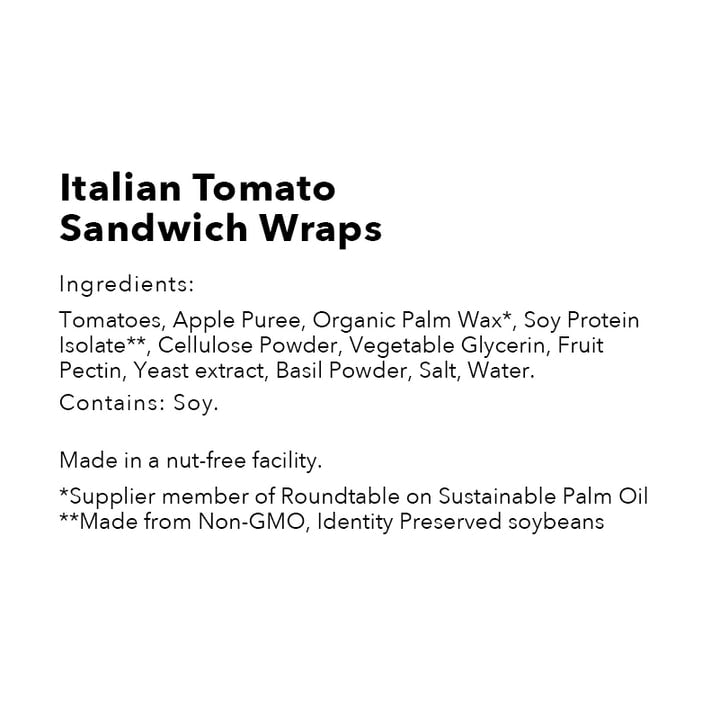 Italian Tomato - 6pk Sandwich Wraps GEM-ITB-87-6-RS