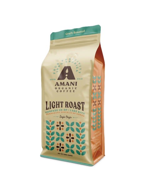 Amani Coffee Company Light Roast Coffee - Ground, 12oz