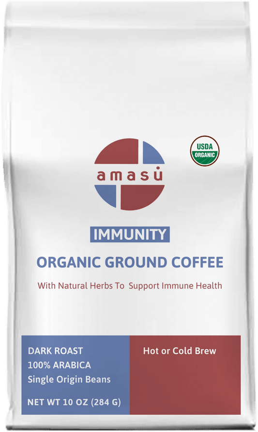 Amasu Immunity Booster - Organic Herbal Ground Coffee