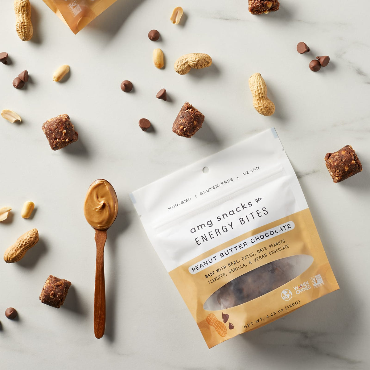 AMG Snacks 4.3oz Energy Bites - Peanut Butter Chocolate Chip