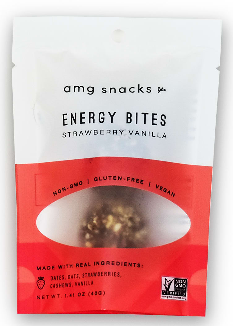 AMG Snacks 1.4oz Energy Bites - Strawberry Vanilla