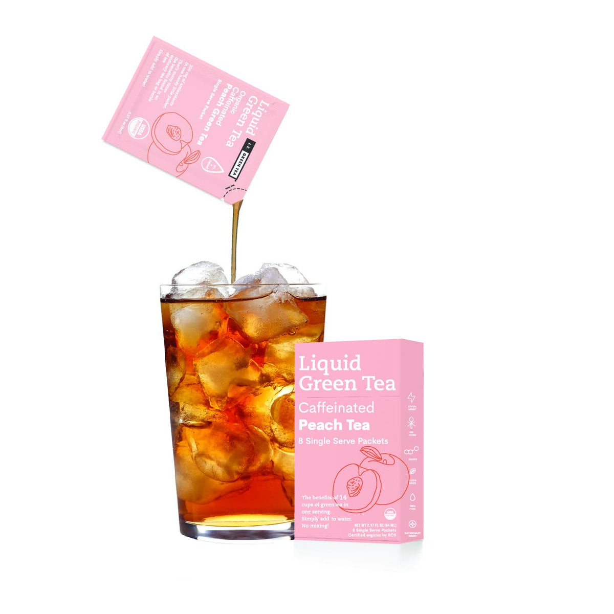 Amica Tea Liquid Tea - Green Tea - Peach