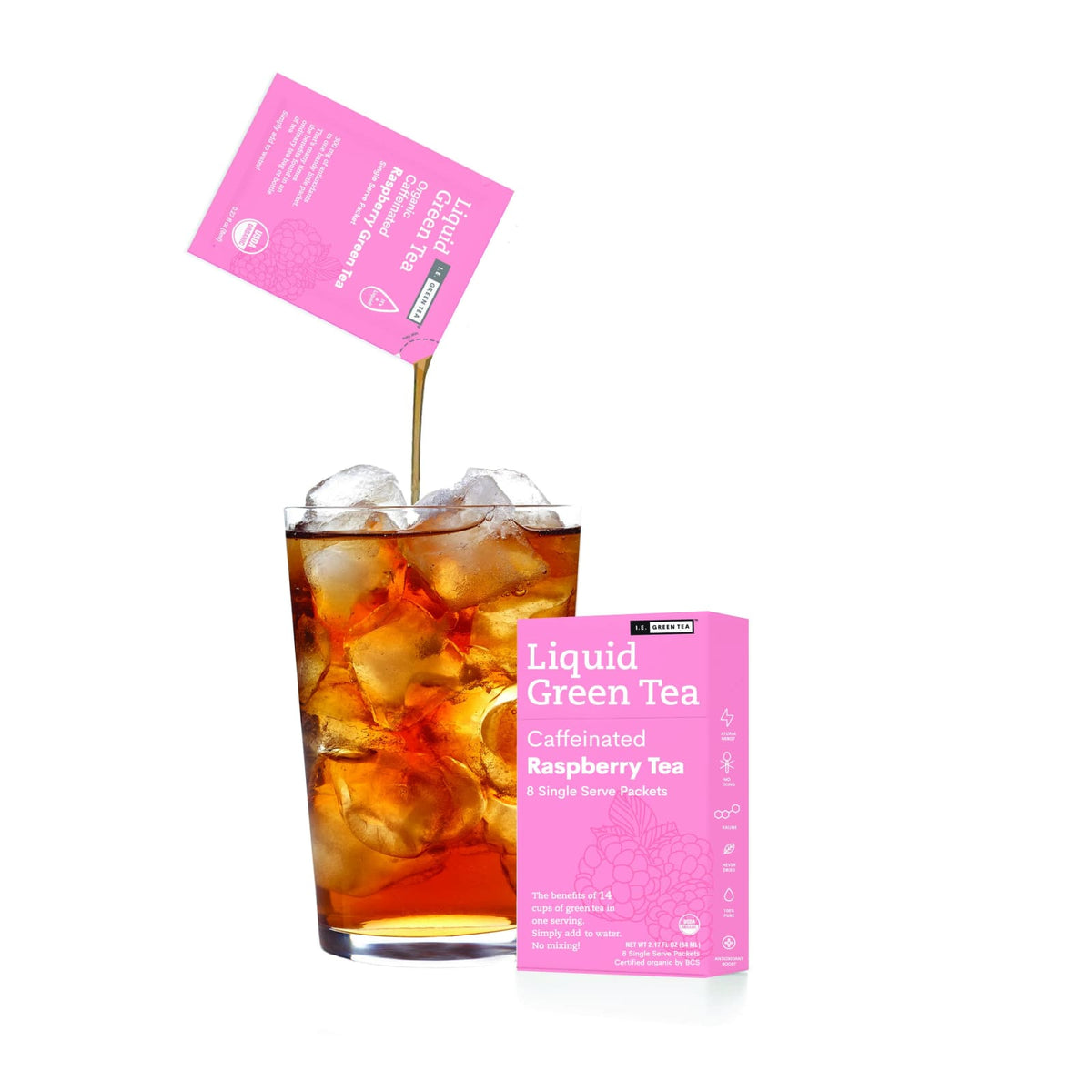 Amica Tea Liquid Tea - Green Tea - Raspberry