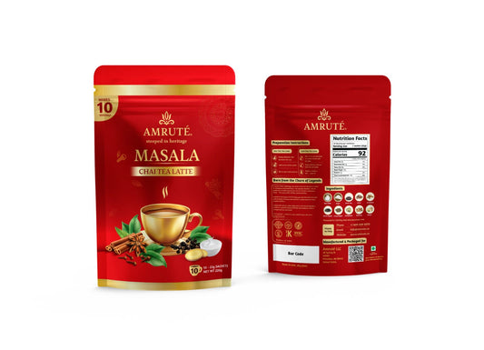 Amruté Amruté Chai Tea Latte(10ct Single Serves) - Masala