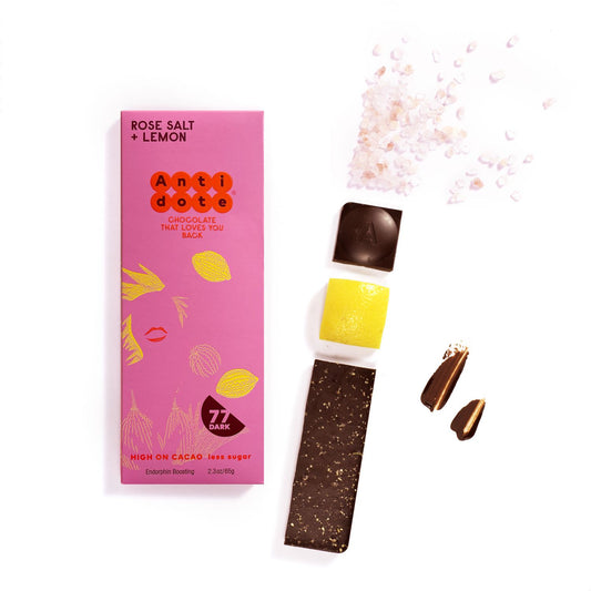 Antidote Antidote Chocolate HEBE: ROSE SALT + LEMON 77%