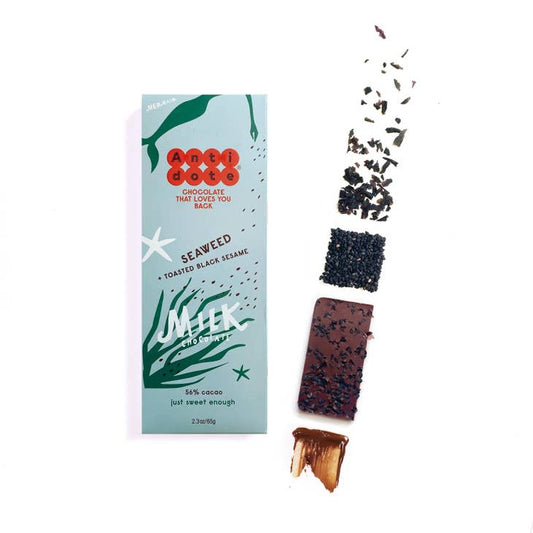 Antidote Antidote Chocolate MERMAID: SEAWEED + BLACK SESAME MILK CHOC