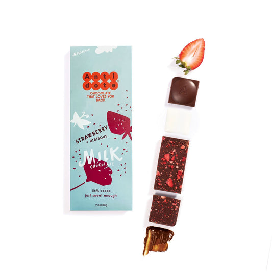 Antidote Antidote Chocolate MAGICIAN: STRAWBERRY MILK CHOCOLATE 56% - Master Ca