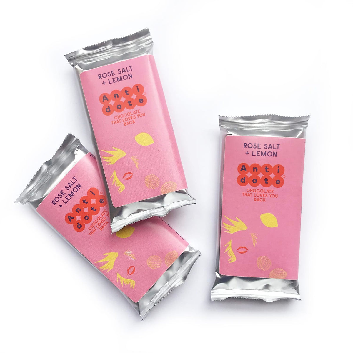 Antidote Mini Bars - Hebe: Rose Salt + Lemon 77%