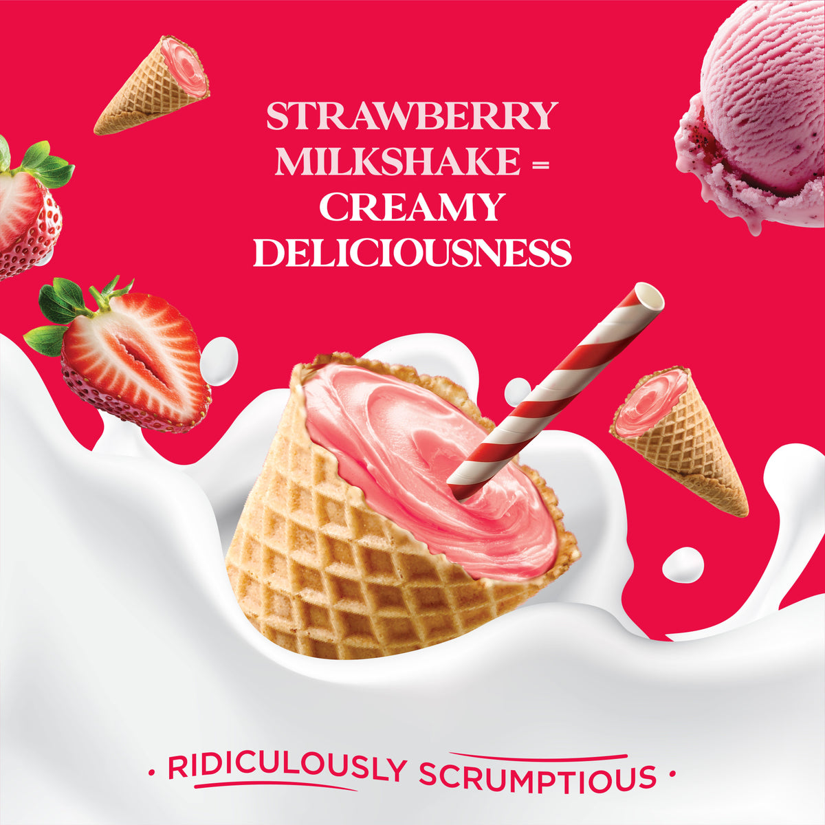 4.24oz Got Milk Mini Waffle Cones GMWFCSB04-12