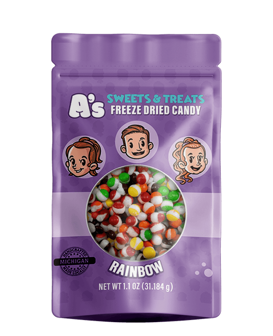 A's Sweets & Treats 1.1oz Freeze Dried Candy - Rainbow