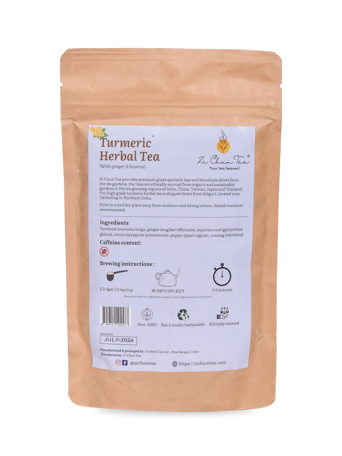 Turmeric Herbal Tea LO-TUR01-I