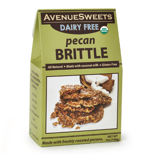 AvenueSweets Dairy Free Pecan Brittle 7oz Box
