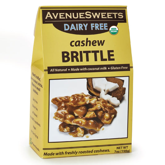AvenueSweets Dairy Free Cashew Brittle 7oz Box