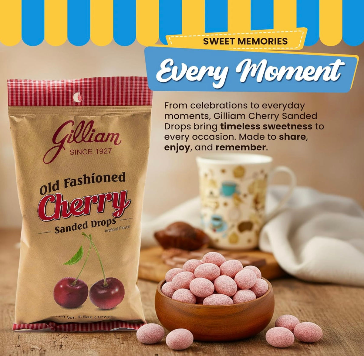 Gilliam Cherry Sanded Drops GG10221