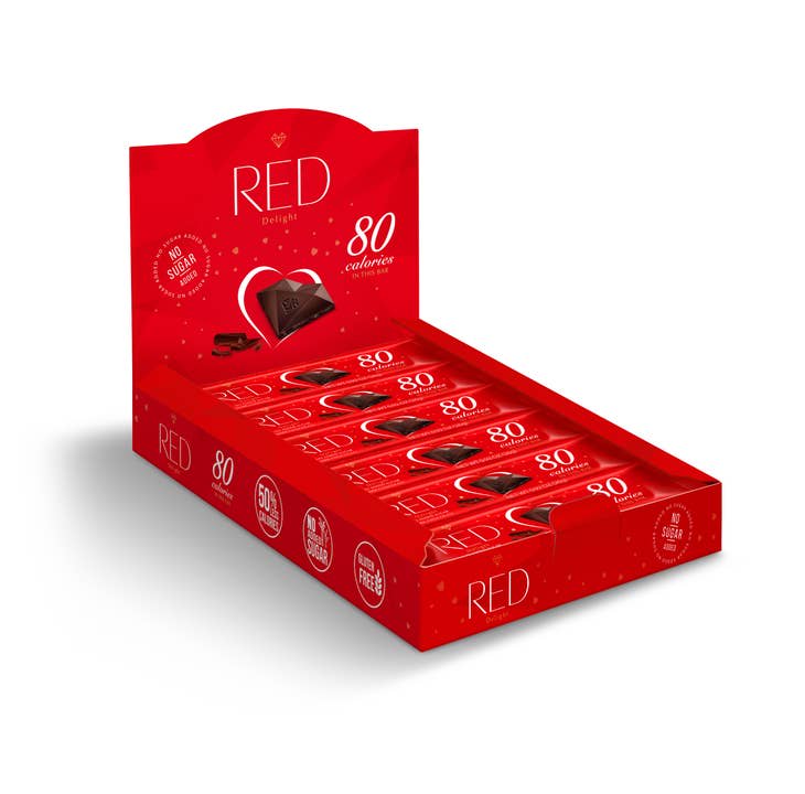 Red Dark Chocolate, No Sugar Added RED-108
