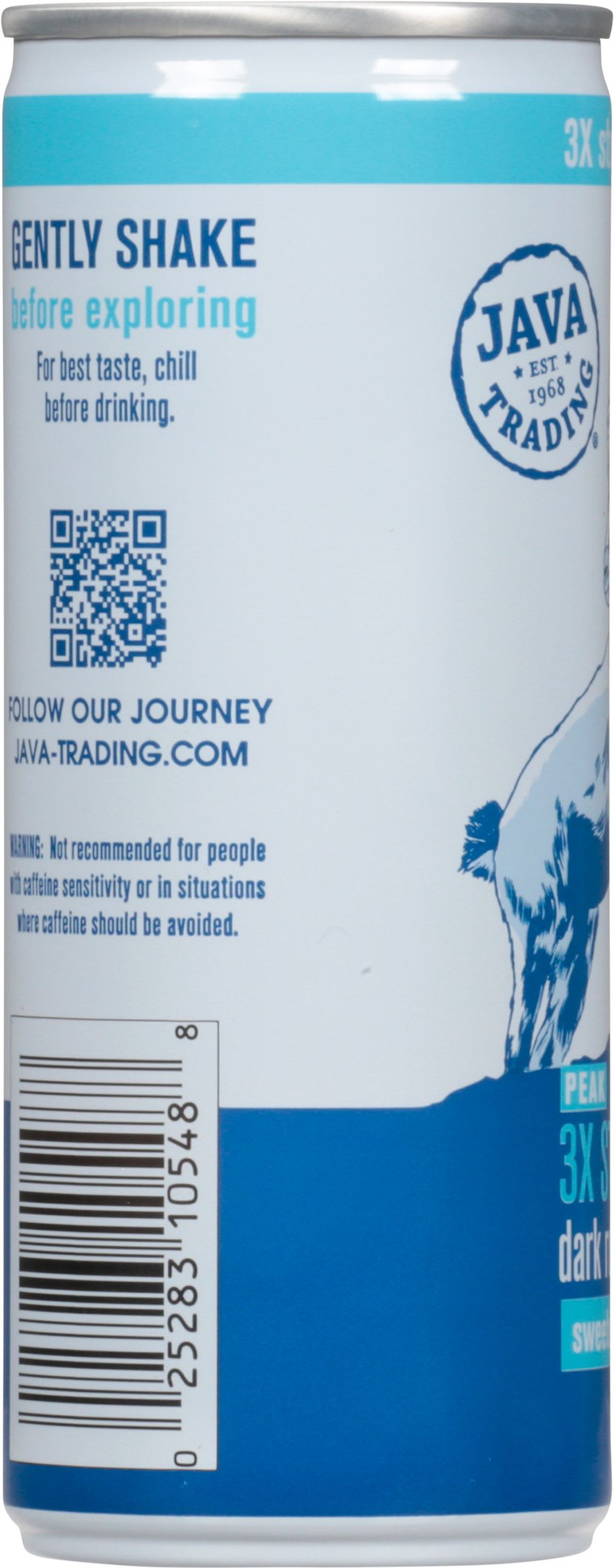 Java Trading Peak 3X Strength Sweetened Iced Coffee 42010641282