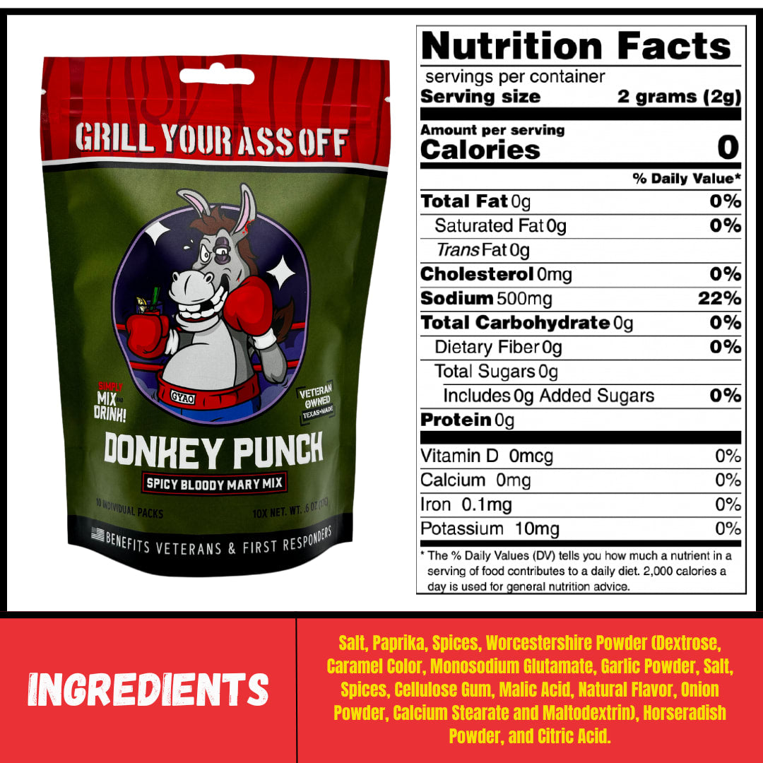 Donkey Punch Spicy Bloody Mary Mix DP-MARY-12ctMastercase