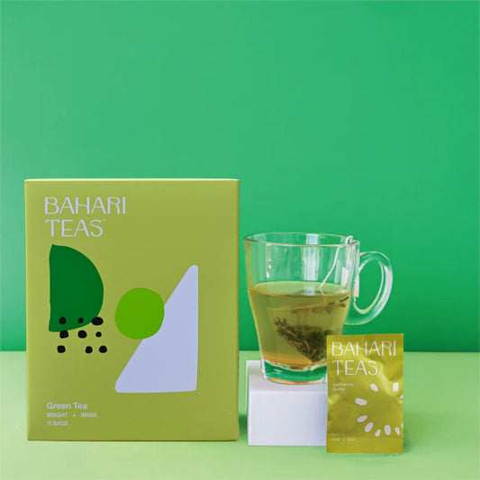 Bahari Teas Tea Bags - Kenyan Premium Green Tea - Fresh Bright, Brisk