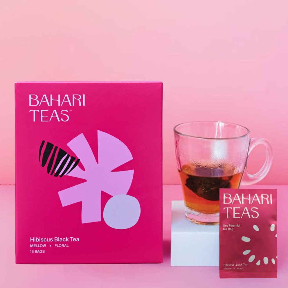 Bahari Teas Tea Bags - Kenyan Hibiscus & Strawberry Black Tea