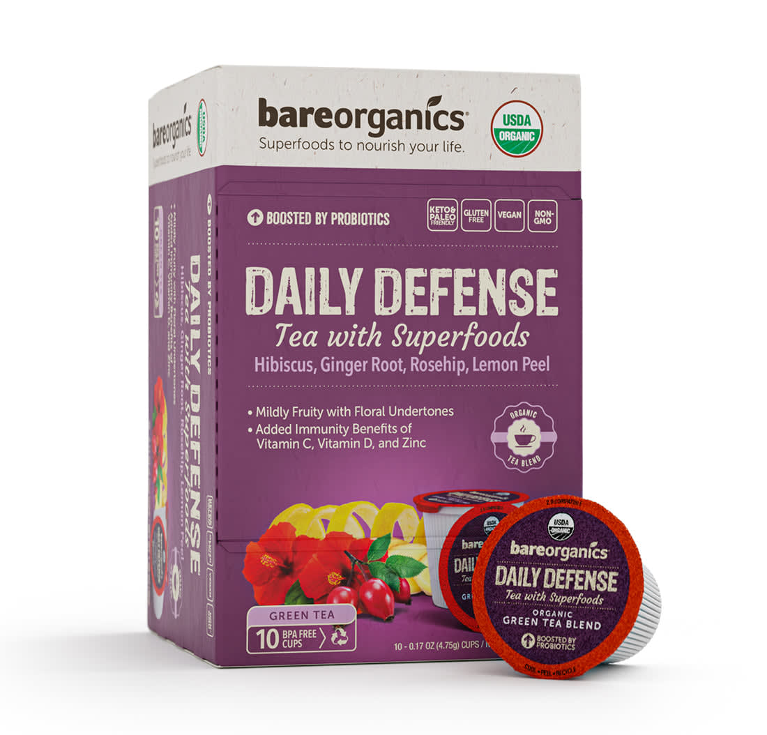 BareOrganics Tea Brew Cups - Daily Defense