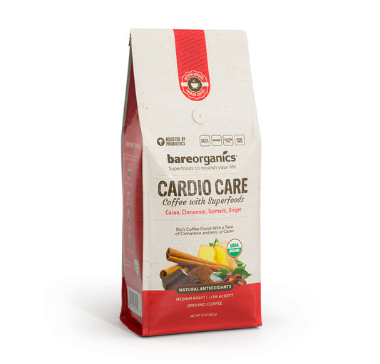 BareOrganics Bagged Coffee with Superfoods - Cardio Care