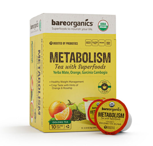 BareOrganics Tea Brew Cups - Metabolism