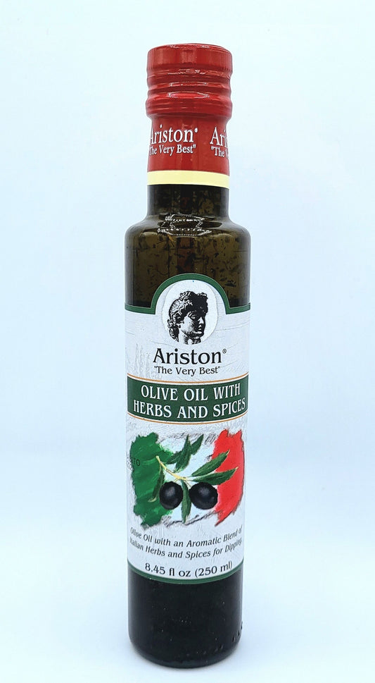 Ariston Specialties herb bread dipping oil, 250 ml bottle
