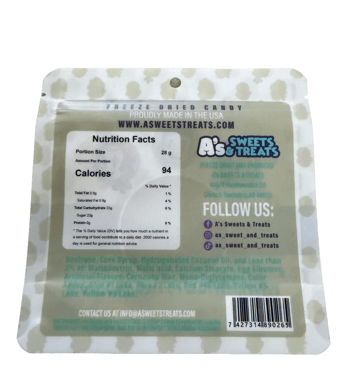 2oz Freeze Dried Candy