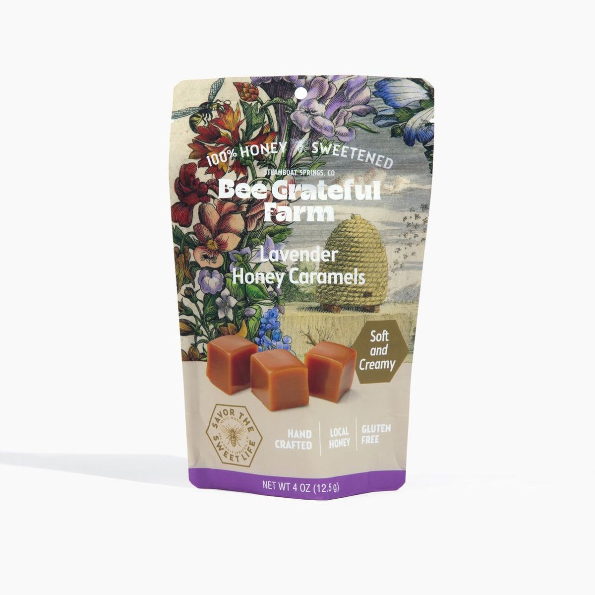 Bee Grateful Farm Bee Grateful Farm Caramel - 4 oz, Lavender Honey