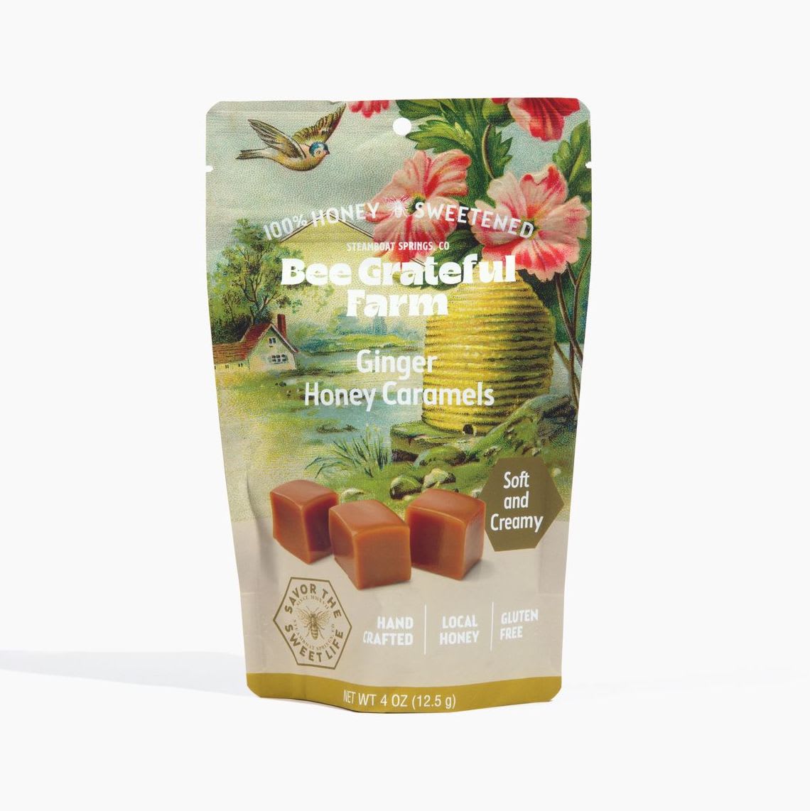 Bee Grateful Farm Bee Grateful Farm Caramel - 4 oz, Ginger Honey