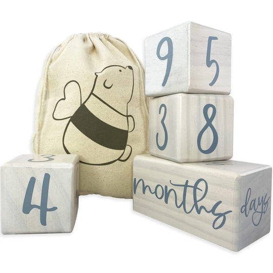 Beesy Bear Baby Milestone Blocks