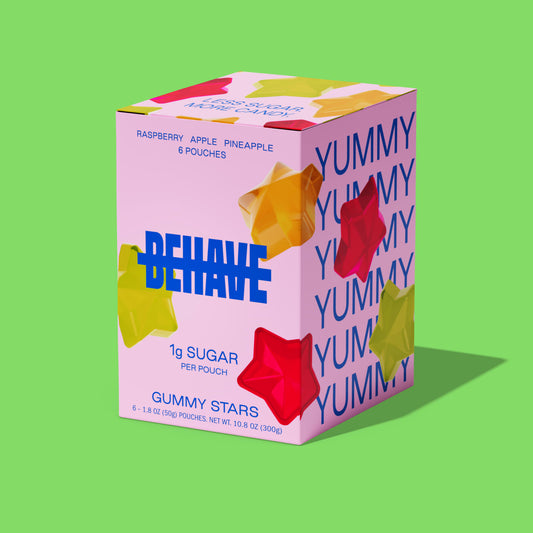 BEHAVE Candy Raspberry Apple Pineapple Gummy Stars