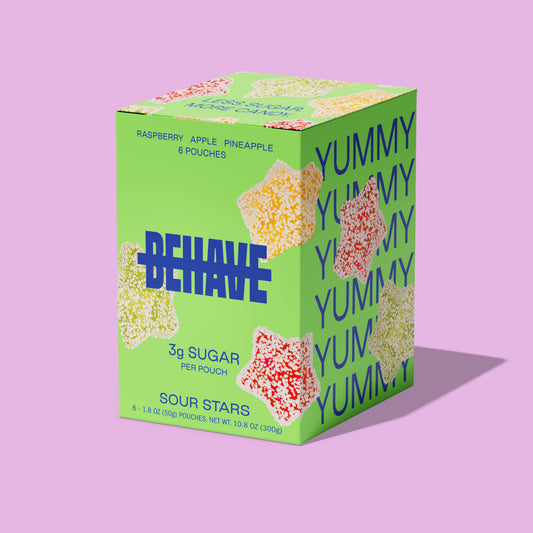 BEHAVE Candy Raspberry Apple Pineapple Sour Stars