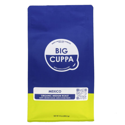 Big Cuppa Big Cuppa - Mexico - Organic - Whole Bean Coffee - Medium Roast - 10 o