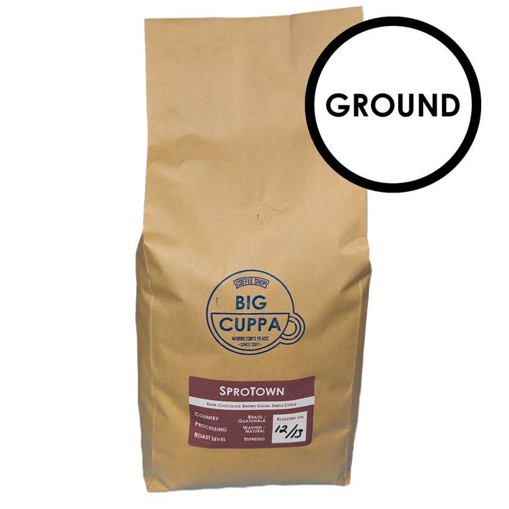 Big Cuppa Big Cuppa - SproTown - Ground Coffee - Espresso Roast - 5 lb