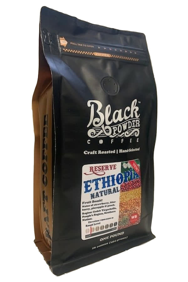 Black Powder Coffee Reserves - Single Origin - Whole Bean - Ethiopia Yirgacheffe Gadeb Nat
