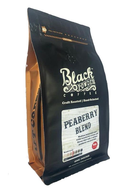 Black Powder Coffee Peaberry Blend - Whole Bean